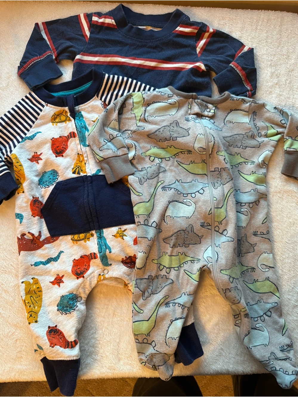 Carter's Navy and Light Gray Baby Bodysuit